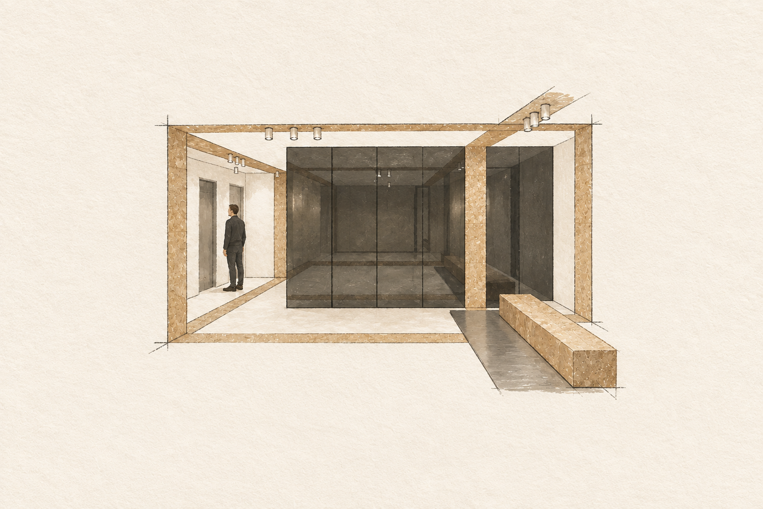 Haim Levanon 95 - hand-drawn project illustration